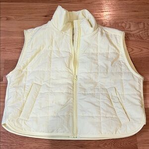 Thread & Supply Light/ Floursecent Yellow Quilted Vest